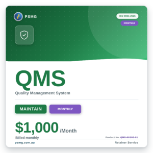 QMS MAINTAIN — Monthly