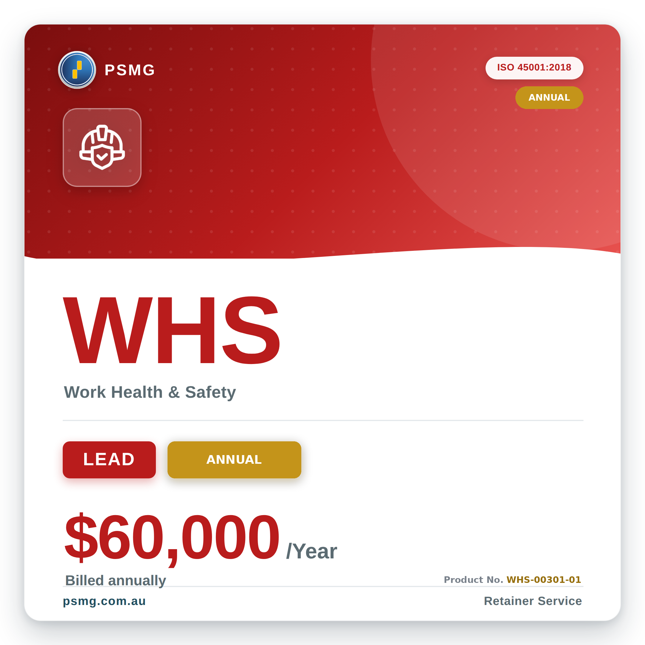 WHS LEAD — Annual