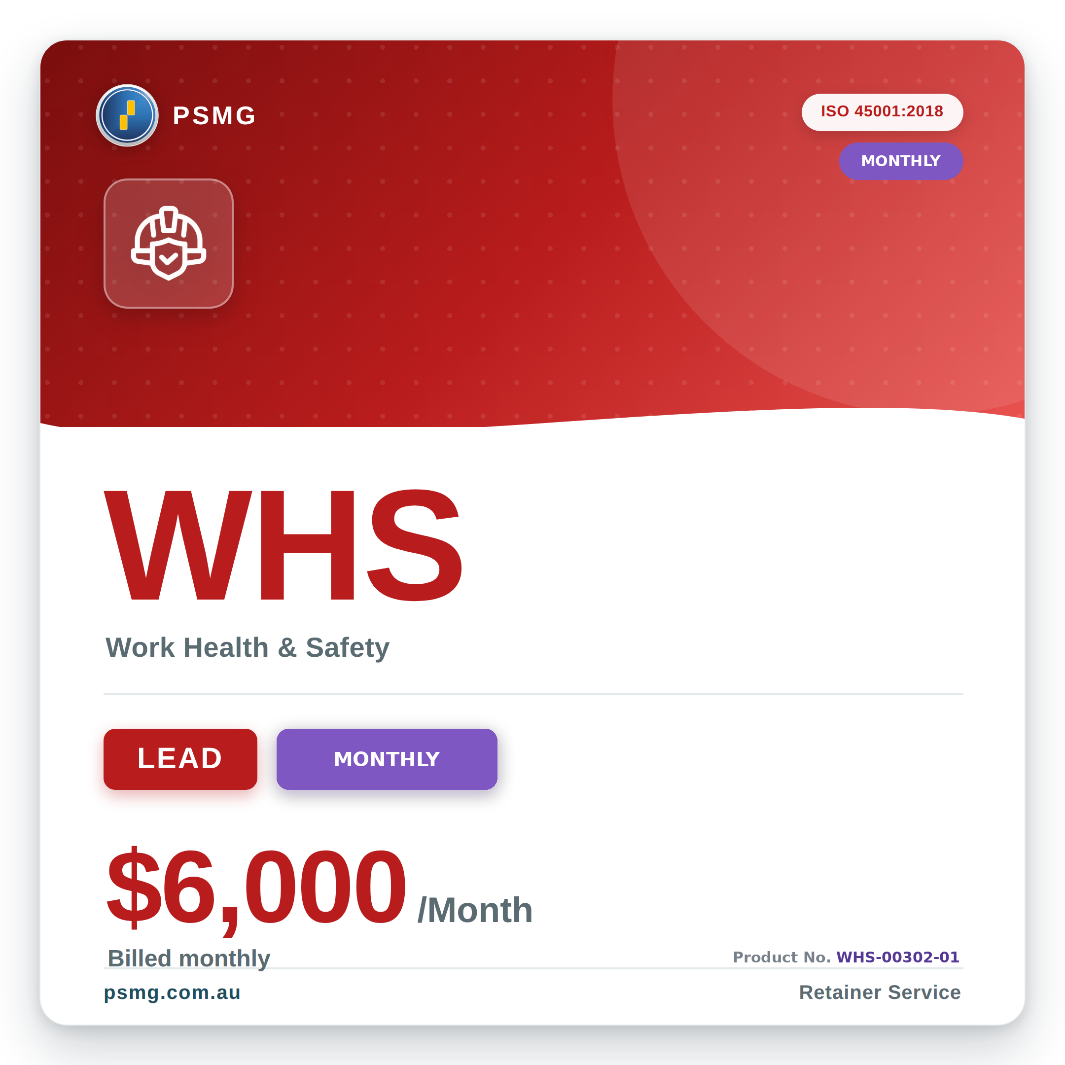 WHS LEAD — Monthly
